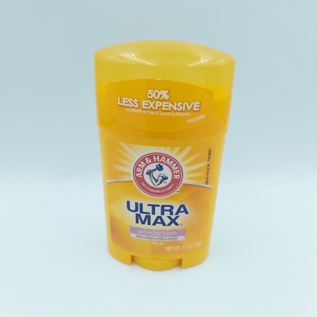 Arm & Hammer, UltraMax, твердый дезодорант-антиперспирант, аромат Powder fresh, 28 г